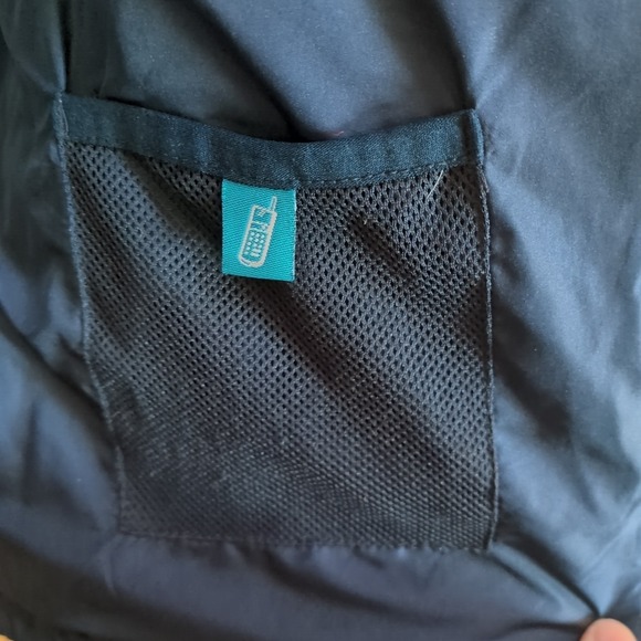 Vintage Y2K Aeropostale Down Puffer Vest Women Sz M Blue Full-Zip Preppy Pockets - Picture 6 of 16